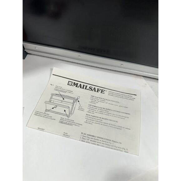 Gibraltar Mailsafe Lockable Security Wall Mount Mailbox MSK00000 - NO KEY Read* - Picture 10 of 13